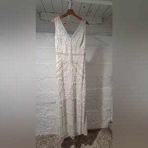 BHLDN White Sleeveless V-Neck Gown for Brides